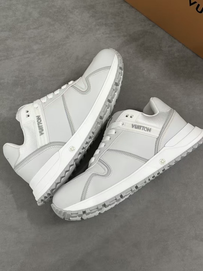 NIGO Louis Vuitton Run Away Maxi Men's Solid Colour Leather Low-Top Lace-Up Sneakers Shoes #nigo77817