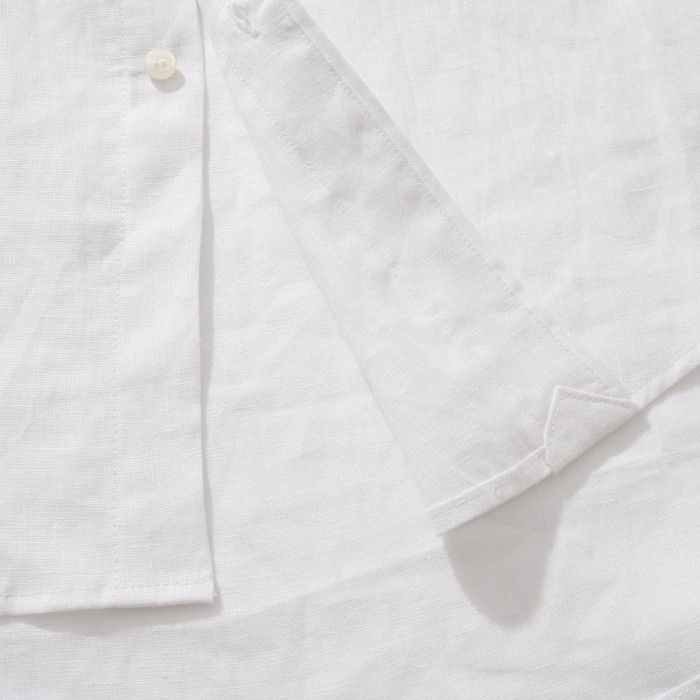 NIGO Ralph Lauren Men's Summer Solid Color Linen Fabric Single Breasted Long Sleeved Shirt #nigo77822
