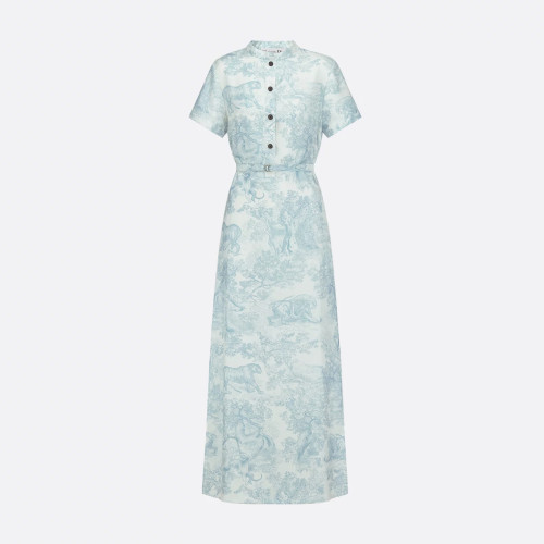 NIGO Dior Women's Spring Summer Autumn High Street Long Solid Color Short Sleeve Round Neck Floral Printed Silk Dioriviera Shirt Dresses Ngvp #nigo1956