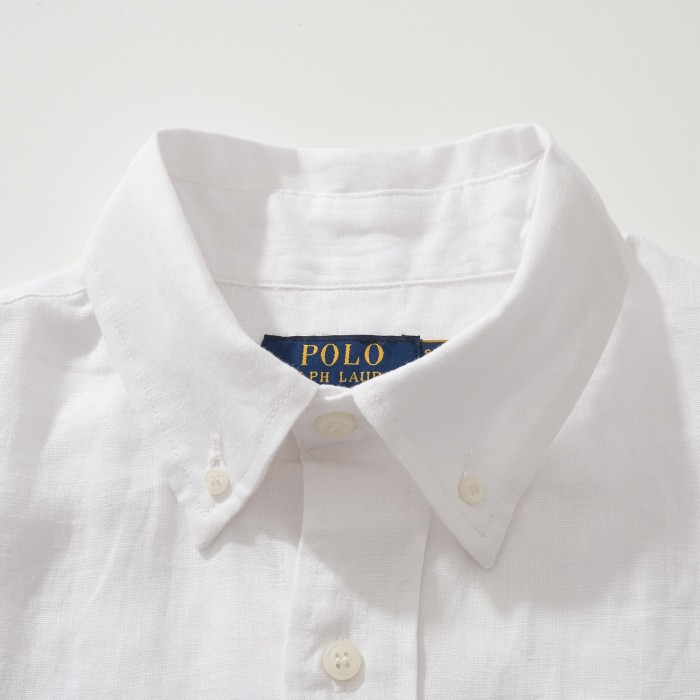 NIGO Ralph Lauren Men's Summer Solid Color Linen Fabric Single Breasted Long Sleeved Shirt #nigo77822