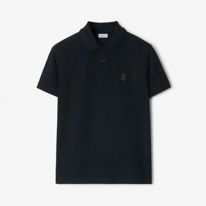 NIGO Burberry Men's Summer Solid Color Embroidered Logo Pearl Cotton Polo Neck Short Sleeve T-Shirt #nigo77826