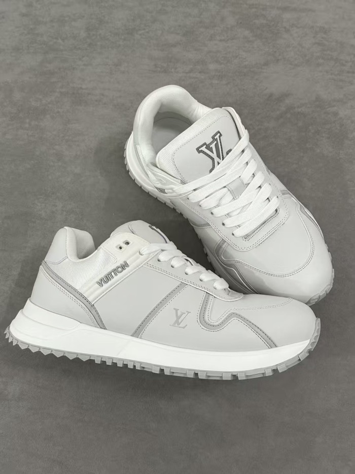 NIGO Louis Vuitton Run Away Maxi Men's Solid Colour Leather Low-Top Lace-Up Sneakers Shoes #nigo77817