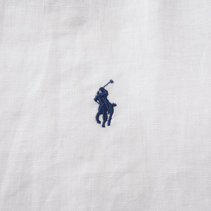 NIGO Ralph Lauren Men's Summer Solid Color Linen Fabric Single Breasted Long Sleeved Shirt #nigo77822