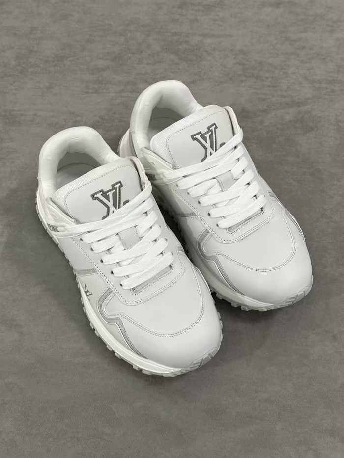NIGO Louis Vuitton Run Away Maxi Men's Solid Colour Leather Low-Top Lace-Up Sneakers Shoes #nigo77817