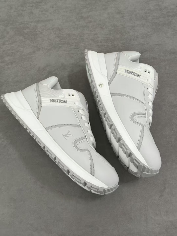 NIGO Louis Vuitton Run Away Maxi Men's Solid Colour Leather Low-Top Lace-Up Sneakers Shoes #nigo77817