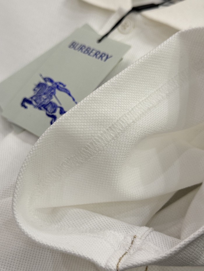 NIGO Burberry Men's Summer Solid Color Embroidered Logo Pearl Cotton Polo Neck Short Sleeve T-Shirt #nigo77826