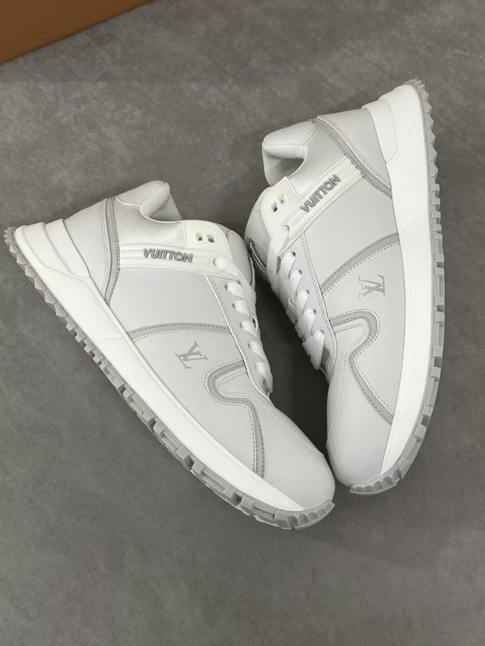 NIGO Louis Vuitton Run Away Maxi Men's Solid Colour Leather Low-Top Lace-Up Sneakers Shoes #nigo77817