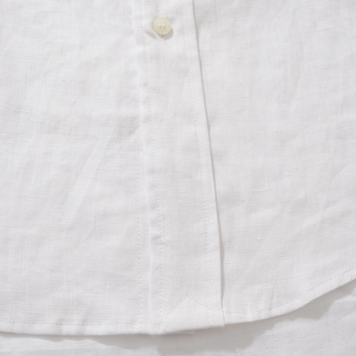 NIGO Ralph Lauren Men's Summer Solid Color Linen Fabric Single Breasted Long Sleeved Shirt #nigo77822