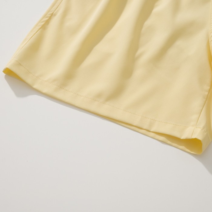 NIGO Ralph Lauren Men's Summer Solid Color Embroidered Logo Drawstring Sports Shorts #nigo77823