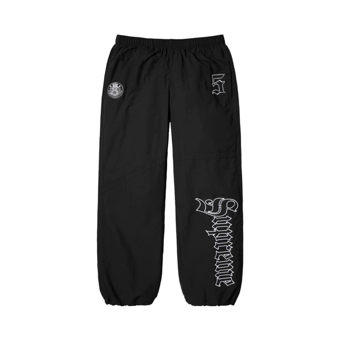 NIGO Supreme SS25 WEEK12 Old English Track Jacket Men's And Women's Spring/autumn Logo Pattern Patchwork Zipper Stand-up Collar Long-sleeved Jacket And Sweatpants Pants Set Suit #nigo77832