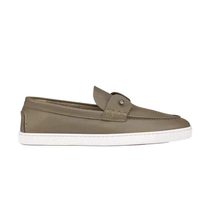 NIGO Christian Louboutin Men's Solid Color Cowhide Leather Casual Flat Loafers Shoes #nigo77839