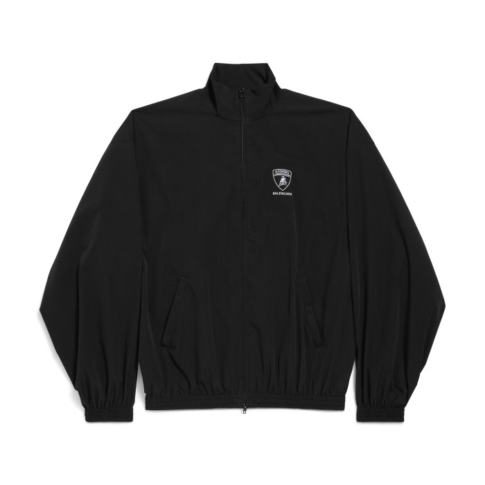 NIGO Balenciaga x Lamborghini Men's Spring/Autumn Solid Colour Car Logo Print Zipper Long Sleeve Sports Jacket And Pants Set Suit #nigo77842