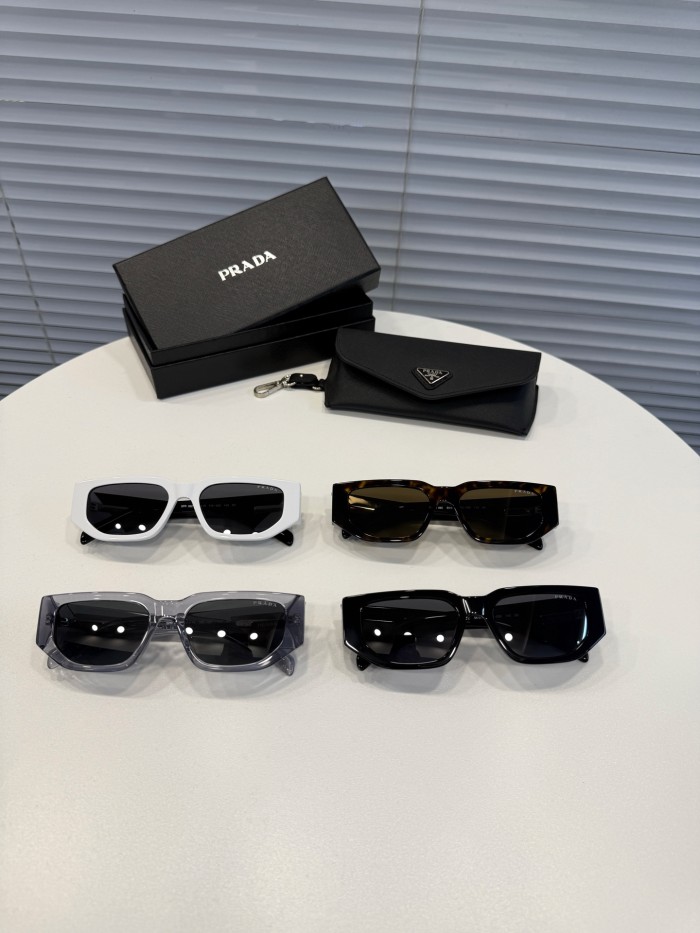 NIGO Prada Men's Solid Color Triangle Logo Square Sunglasses Eyewear Glasses #nigo77837