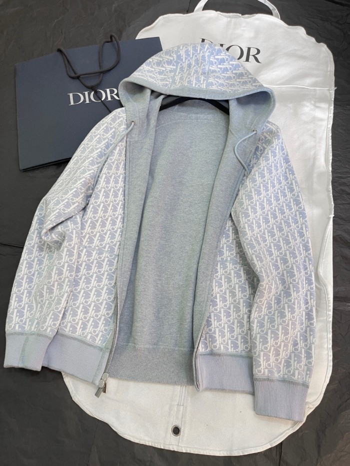 NIGO Dior Men's Spring And Autumn Lining Full Print Zipper Cotton Cashmere Solid Color Hooded Track Jacket Casual Elastic Sports Pants #nigo77855
