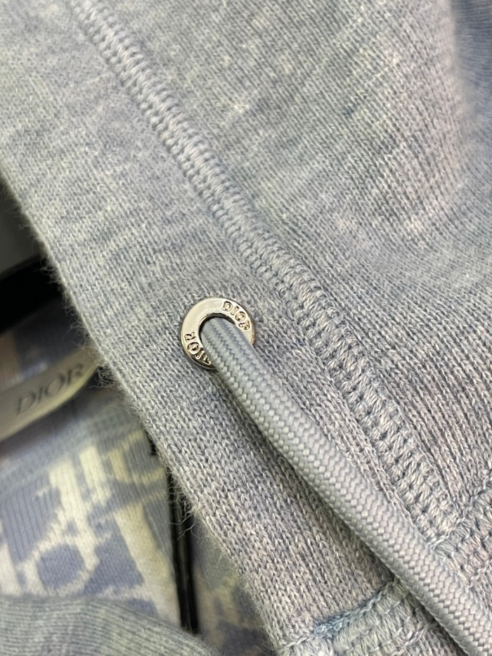 NIGO Dior Men's Spring And Autumn Lining Full Print Zipper Cotton Cashmere Solid Color Hooded Track Jacket Casual Elastic Sports Pants #nigo77855