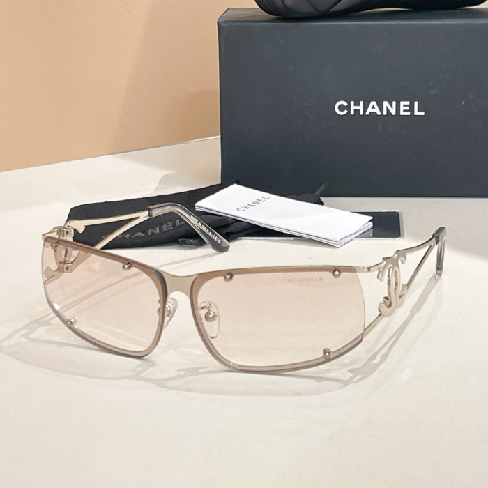 NIGO Chanel Women's Solid Color Summer Openwork Logo Temple Sunglasses Eyeglasses Glasses #nigo77836