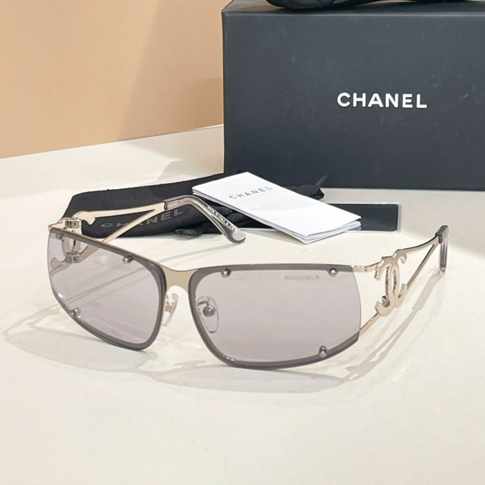 NIGO Chanel Women's Solid Color Summer Openwork Logo Temple Sunglasses Eyeglasses Glasses #nigo77836