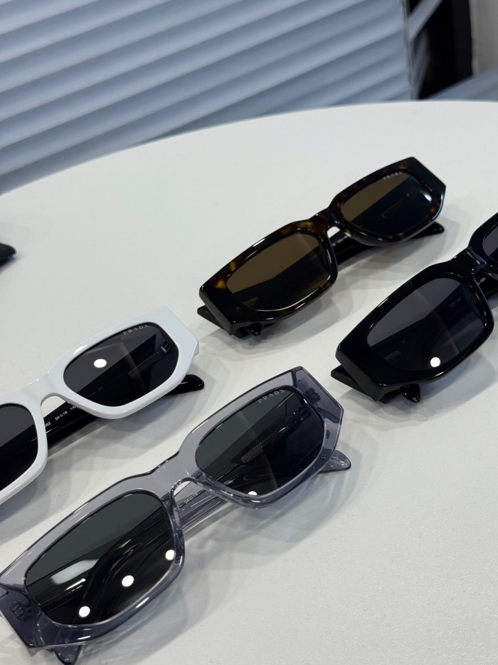 NIGO Prada Men's Solid Color Triangle Logo Square Sunglasses Eyewear Glasses #nigo77837