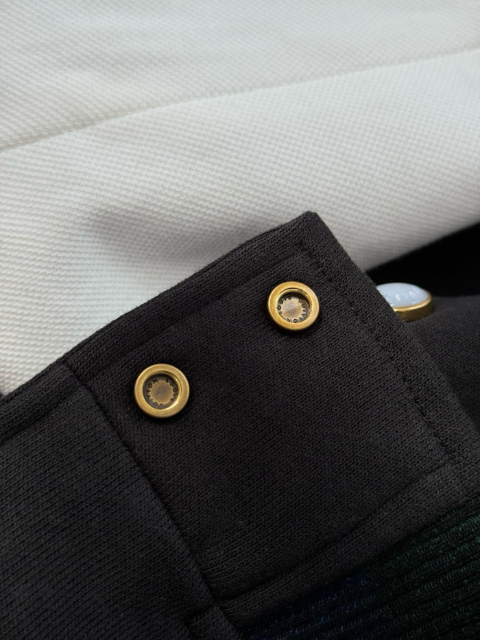 NIGO Louis Vuitton Men's Spring And Autumn Cotton Knit Baseball Jacket Single Breasted Colorblocked Cotton Long Sleeve Corset Jacket #nigo77852