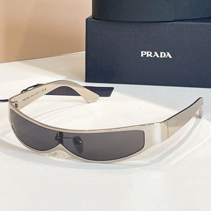 NIGO Prada Women's Solid Color Narrow Mask Irregular Shape Plate Frame Sunglasses Glasses #nigo77872