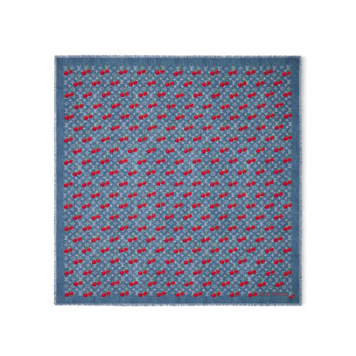 NIGO Louis Vuitton Men's And Women's Cherry Pattern Letter Print Wool Fabric Shawl Scarf Accessories #nigo77887