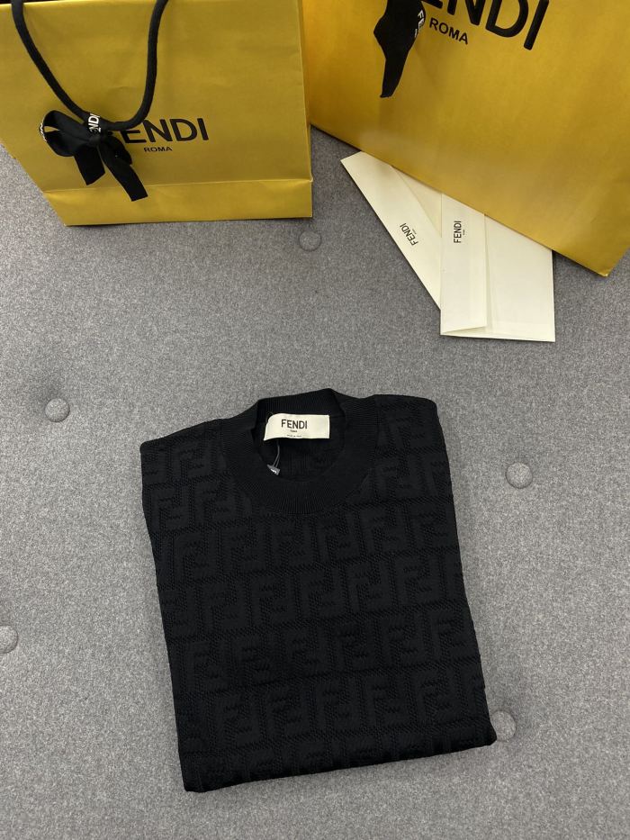 NIGO Fendi Women's Summer Solid Color Letter Print Cotton Round Neck Short Sleeve Dress #nigo77894