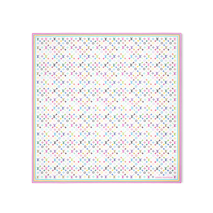 NIGO Louis Vuitton Lv X Tm Women's Colorful Letter Print Sheep Wool Shawl Scarf Accessories #nigo77885
