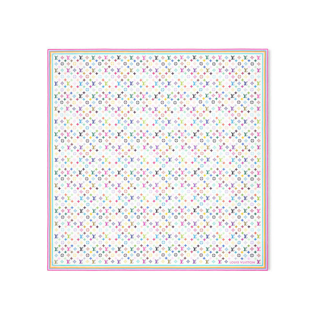 NIGO Louis Vuitton Lv X Tm Women's Colorful Letter Print Sheep Wool Shawl Scarf Accessories #nigo77885