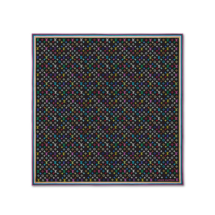 NIGO Louis Vuitton Lv X Tm Women's Colorful Letter Print Sheep Wool Shawl Scarf Accessories #nigo77885