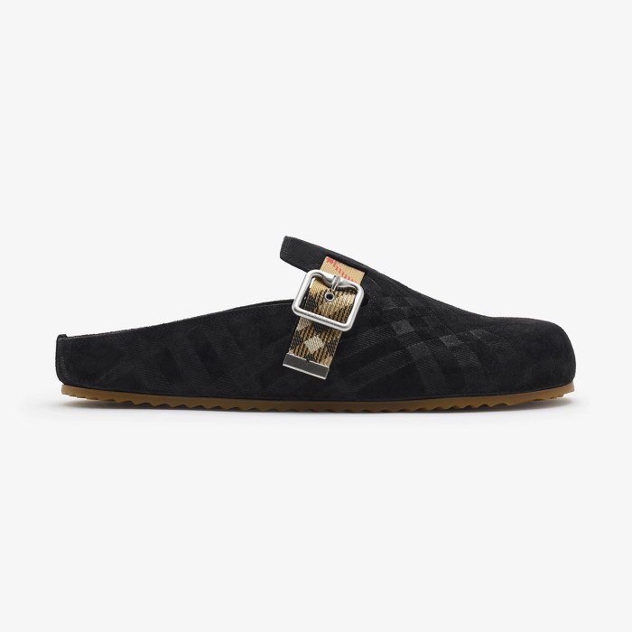 NIGO Burberry Urchin Men's And Women's Spring And Summer Solid Color Cowhide Leather Round Toe Slip-on Casual Slippers Sandals Shoes #nigo77913