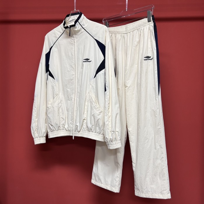 NIGO Balenciaga Men's Spring/Autumn Solid Color Zipper Long Sleeve Sports Jacket and Casual Sports Pants Set Suit #nigo77897