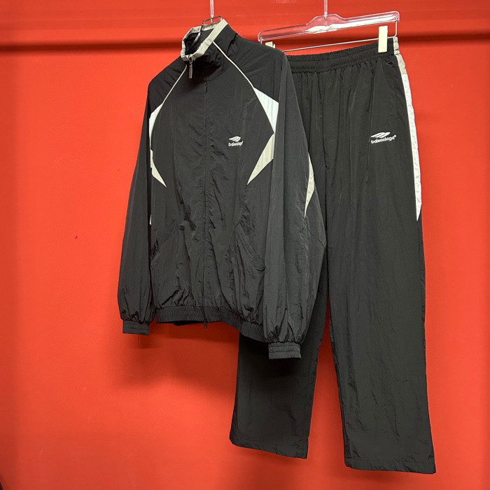 NIGO Balenciaga Men's Spring/Autumn Solid Color Zipper Long Sleeve Sports Jacket and Casual Sports Pants Set Suit #nigo77897