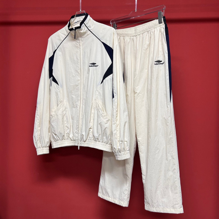 NIGO Balenciaga Men's Spring/Autumn Solid Color Zipper Long Sleeve Sports Jacket and Casual Sports Pants Set Suit #nigo77897