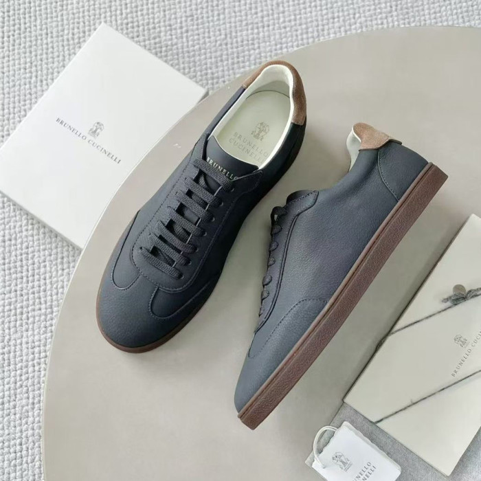 NIGO Brunello Cucinelli Men's Spring And Summer Washed Suede Rubber Sole Shoes Fashion Casual Solid Color Flat Sneakers Ngvp #nigo1983