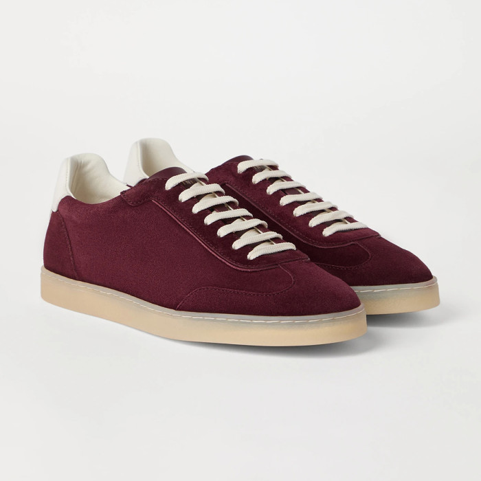 NIGO Brunello Cucinelli Men's Spring And Summer Washed Suede Rubber Sole Shoes Fashion Casual Solid Color Flat Sneakers Ngvp #nigo1983