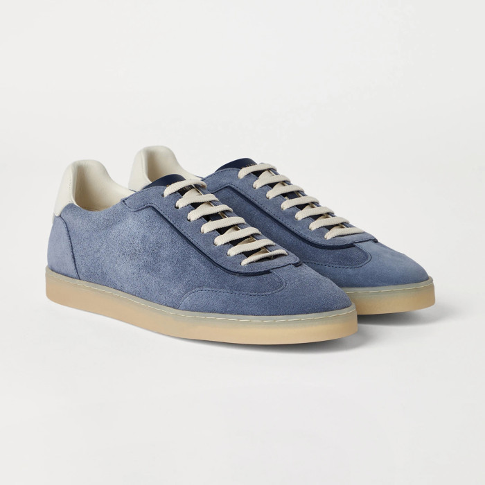 NIGO Brunello Cucinelli Men's Spring And Summer Washed Suede Rubber Sole Shoes Fashion Casual Solid Color Flat Sneakers Ngvp #nigo1983