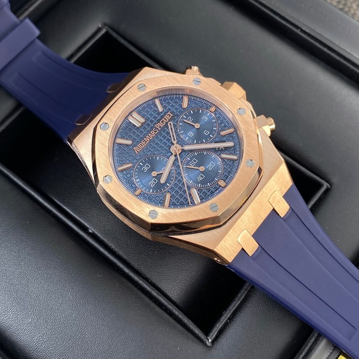 NIGO Audemars Piguet ROYAL OAK Men's Automatic Movement Watch With 50-meter Water Resistance And Leather Strap 41mm Watch #nigo77941