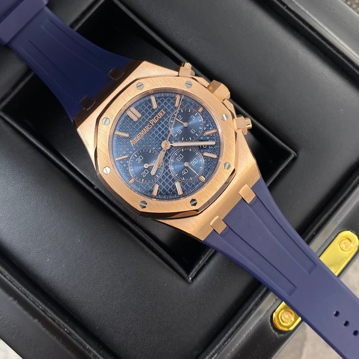 NIGO Audemars Piguet ROYAL OAK Men's Automatic Movement Watch With 50-meter Water Resistance And Leather Strap 41mm Watch #nigo77941