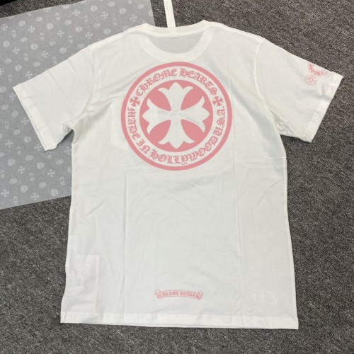 NIGO Chrome Hearts Men's and Women's Summer Solid Color Printed Round Neck Cotton Short Sleeve T-Shirt #nigo77935