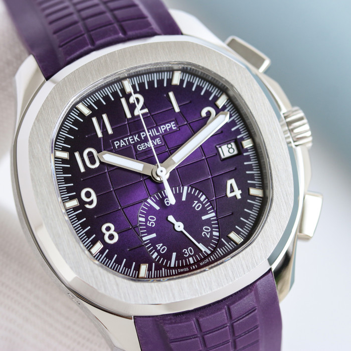NIGO Patek Philippe Aquanaut Men's Solid Color Automatic Mechanical Movement Rubber Strap 42.2 mm Case Watch #nigo77942