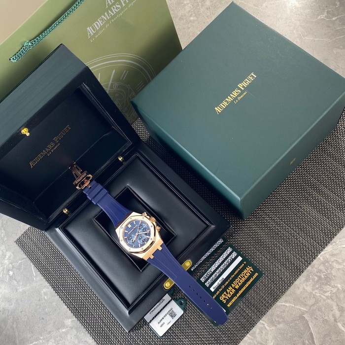 NIGO Audemars Piguet ROYAL OAK Men's Automatic Movement Watch With 50-meter Water Resistance And Leather Strap 41mm Watch #nigo77941