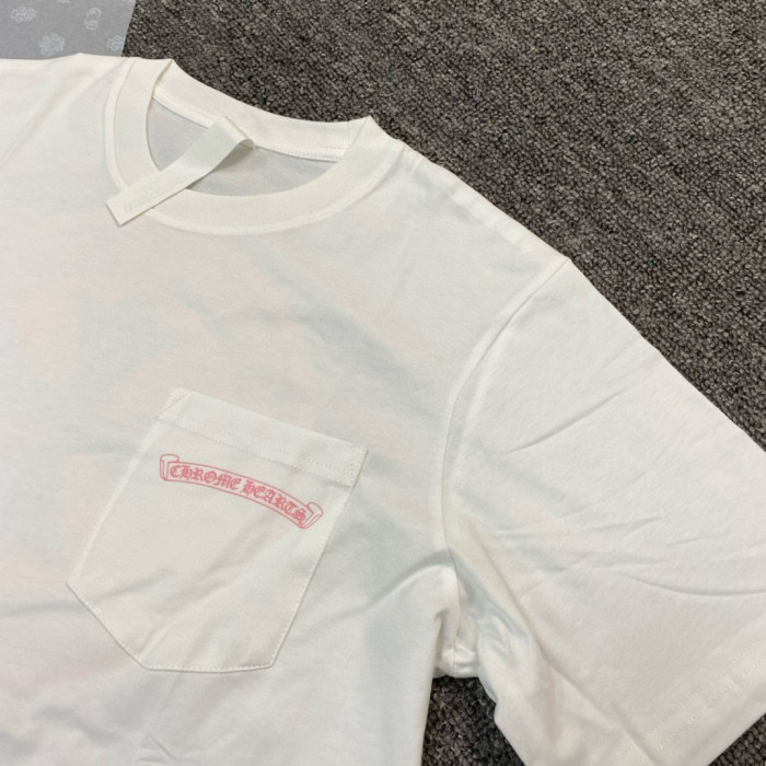 NIGO Chrome Hearts Men's and Women's Summer Solid Color Printed Round Neck Cotton Short Sleeve T-Shirt #nigo77935