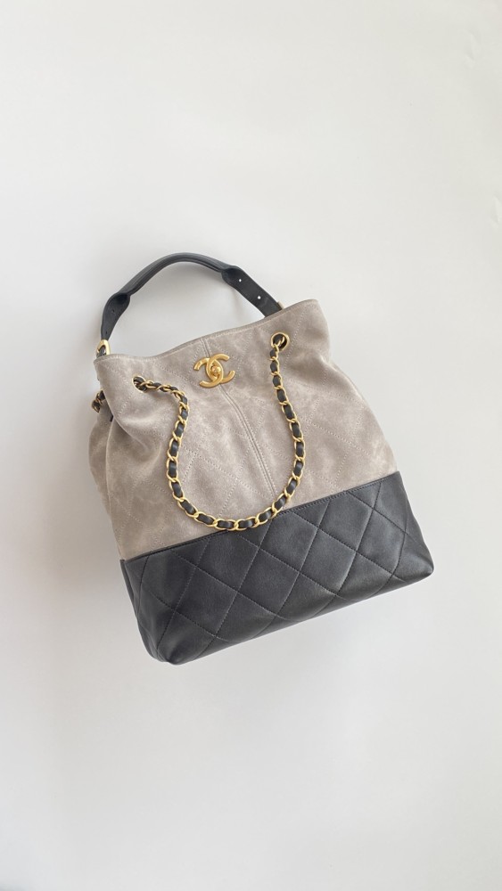 NIGO Chanel Women's Multicolored Chain Shoulder Strap Suede And Leather Shoulder Bag Handbag Bags #nigo77956