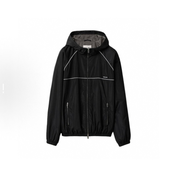 NIGO MiuMiu Women's Spring/Summer Solid Color Technical Fabric Sun Protection Zipper Long Sleeve Jacket #nigo77948