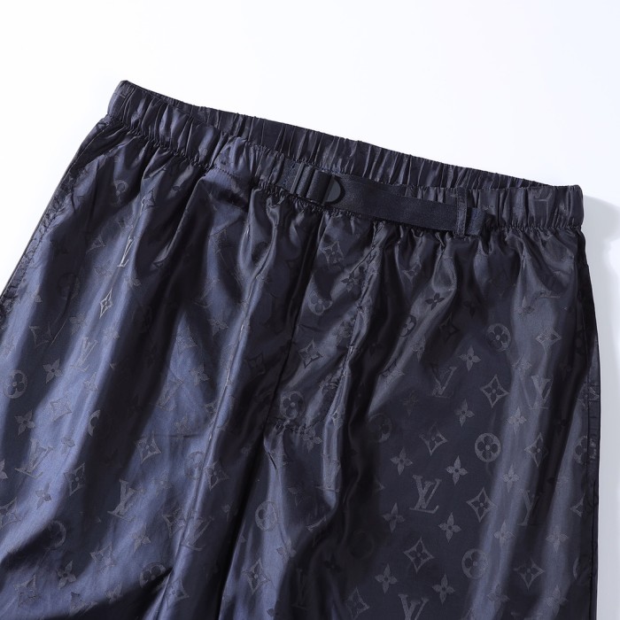 NIGO Louis Vuitton Men's Summer Solid Colour Subtle Pattern Logo Print Stretch Waistband Casual Trousers Pants #nigo77961