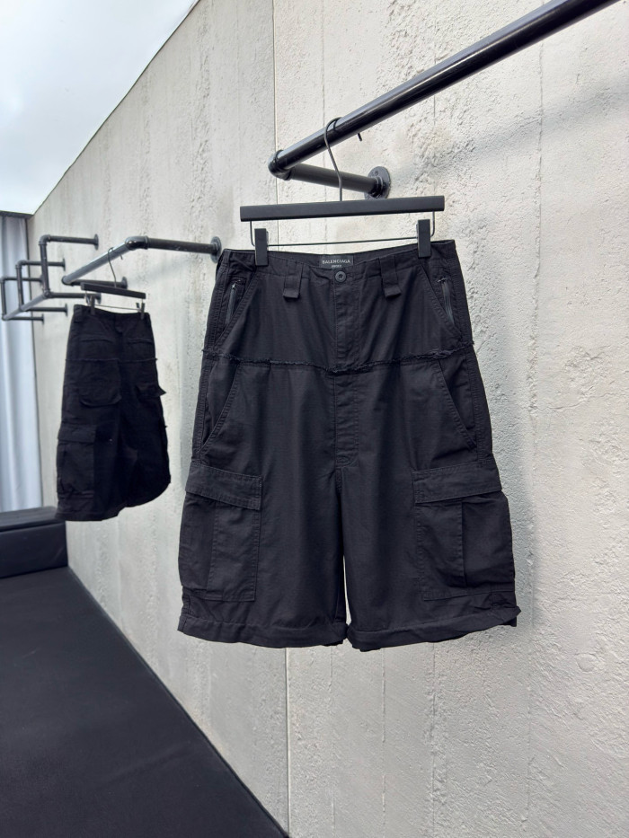 NIGO Balenciaga Men's and Women's Spring/Autumn Solid Colour Loose-Fit Wide-Leg Patchwork Work Trousers Pants #nigo77959