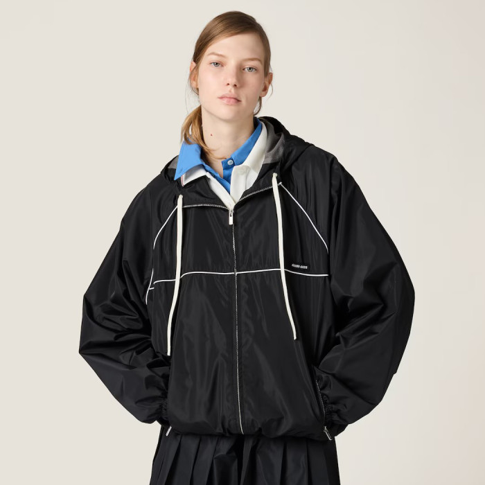 NIGO MiuMiu Women's Spring/Summer Solid Color Technical Fabric Sun Protection Zipper Long Sleeve Jacket #nigo77948
