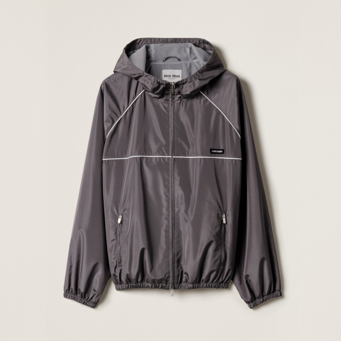 NIGO MiuMiu Women's Spring/Summer Solid Color Technical Fabric Sun Protection Zipper Long Sleeve Jacket #nigo77948