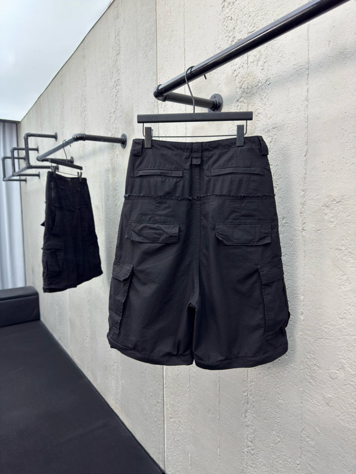 NIGO Balenciaga Men's and Women's Spring/Autumn Solid Colour Loose-Fit Wide-Leg Patchwork Work Trousers Pants #nigo77959
