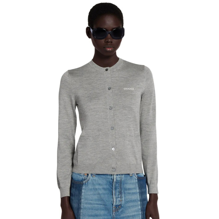 NIGO Gucci Women's Spring/Autumn Solid Color Single Breasted Long Sleeved Cashmere Cardigan Jacket #nigo77957